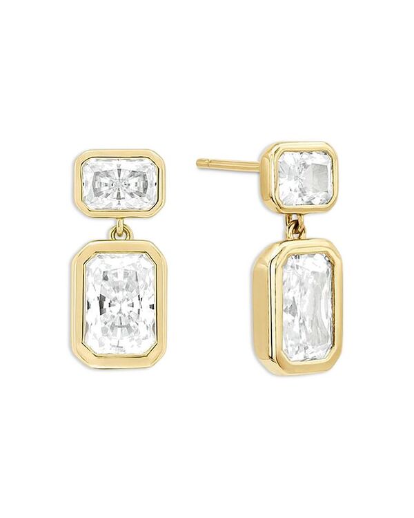 シャシ レディース アクセサリー ピアス・イヤリング Shashi Baguette Cubic Zirconia Drop Earrings Gold ゴールド