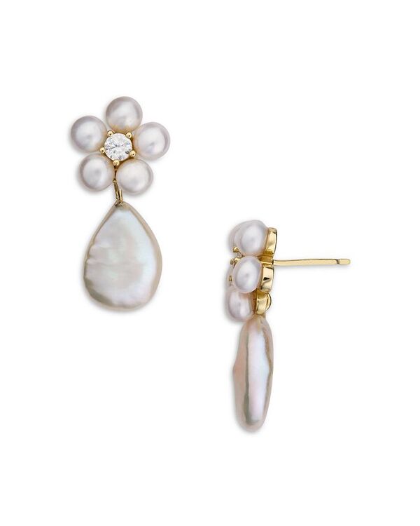 シャシ レディース アクセサリー ピアス・イヤリング Shashi Cultured Freshwater Pearl Flower Drop Earrings Gold ゴールド