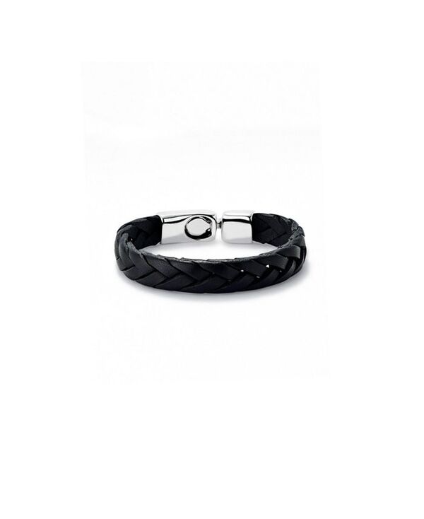 ウノデ 50 レディース アクセサリー ブレスレット・バングル・アンクレット レザー UNOde50 Leather Braided with Sterling Silver-Plated Clasp Bracelet Black ブラック 22,960円