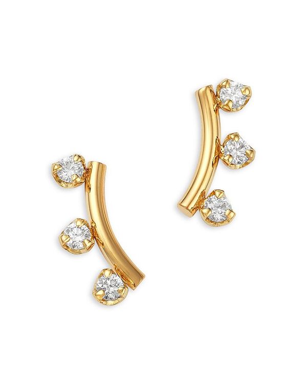 ゾーシッコ レディース アクセサリー ピアス・イヤリング Zo Chicco 14K Yellow Gold Diamond Wire Arc Stud Earrings Gold ゴールド
