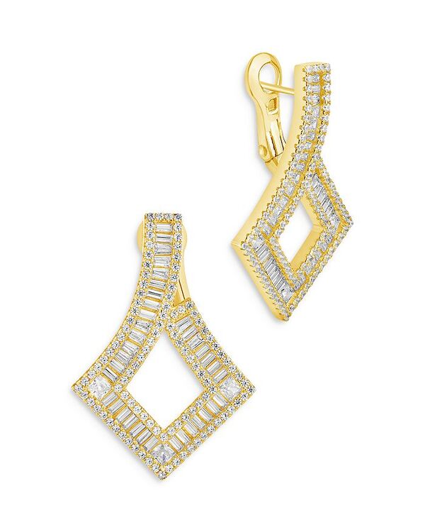 スターリングフォーエバー レディース アクセサリー ピアス・イヤリング Sterling Forever Amina Cubic Zirconia Drop Earrings in 14K Gold Plated Gold ゴールド
