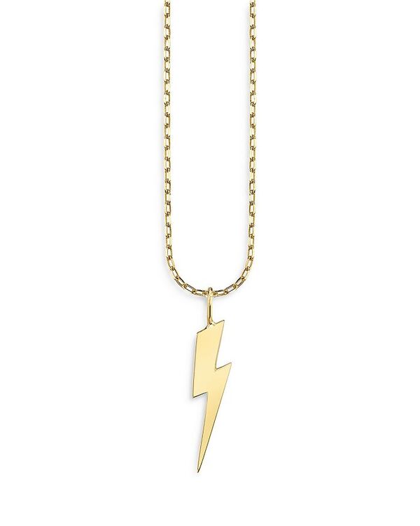 シドニーエヴァン レディース アクセサリー ネックレス・チョーカー・ペンダントトップ レース Sydney Evan 14K Yellow Gold Pure Lightning Bolt Pendant Necklace 16\
