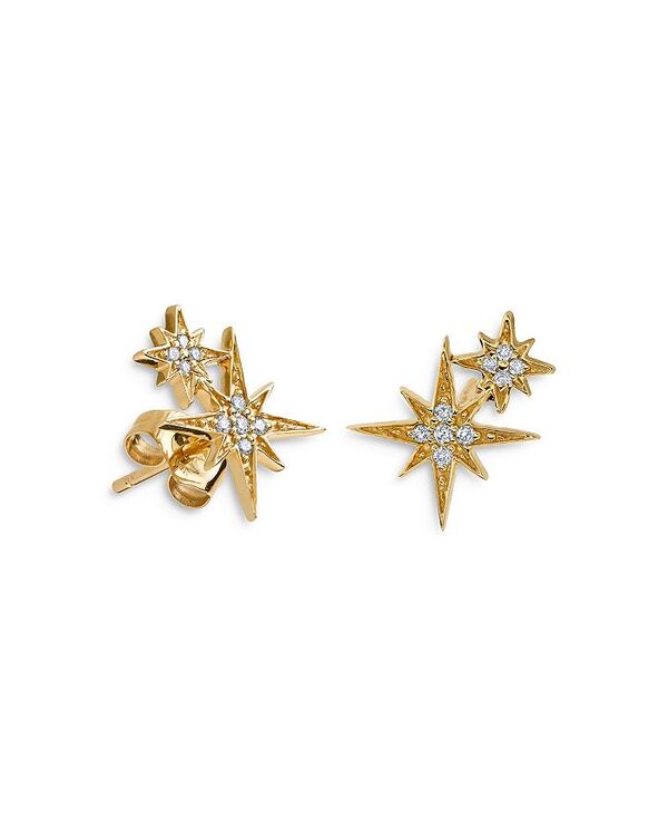 シドニーエヴァン レディース アクセサリー ピアス・イヤリング Sydney Evan 14K Yellow Gold Diamond Double Stardust Stud Earrings Gold ゴールド