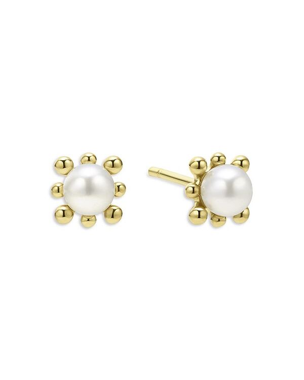 ラゴス レディース アクセサリー ピアス・イヤリング LAGOS 18K Yellow Gold Luna Cultured Pearl Fleur Stud Earrings Gold ゴールド