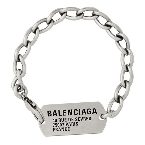 楽天市場】BALENCIAGA バレンシアガ ブレスレット PLATE 656418 TVX4S