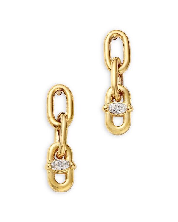 ゾーシッコ レディース アクセサリー ピアス・イヤリング Zo Chicco 14K Yellow Gold Diamond Oval Link Chain Drop Earrings 0.06 ct. t.w. Gold ゴールド 108,900円