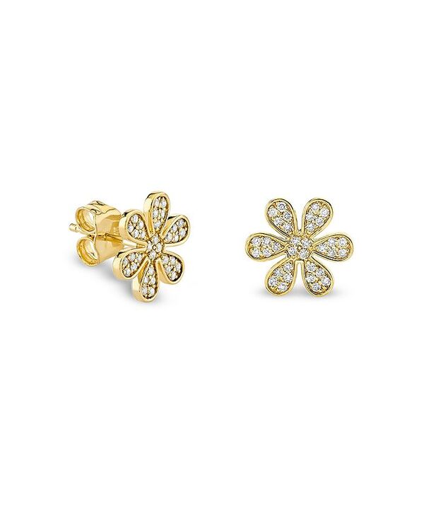 シドニーエヴァン レディース アクセサリー ピアス・イヤリング Sydney Evan 14K Yellow Gold Diamond Flower Stud Earrings Gold ゴールド