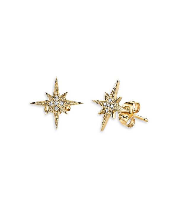 シドニーエヴァン レディース アクセサリー ピアス・イヤリング Sydney Evan 14K Yellow Gold Diamond Starburst Stud Earrings Gold ゴールド