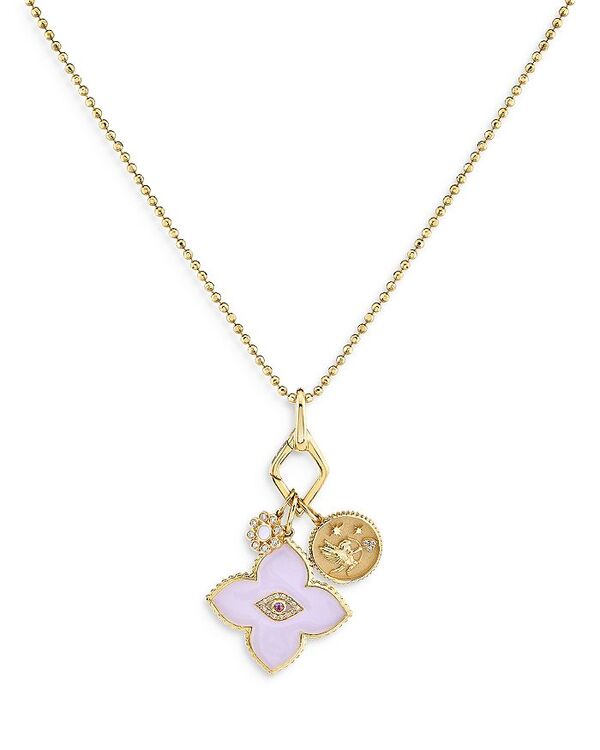 シドニーエヴァン レディース アクセサリー ネックレス・チョーカー・ペンダントトップ レース Sydney Evan 14K Yellow Gold Lilac Flower Charm Necklace 24\