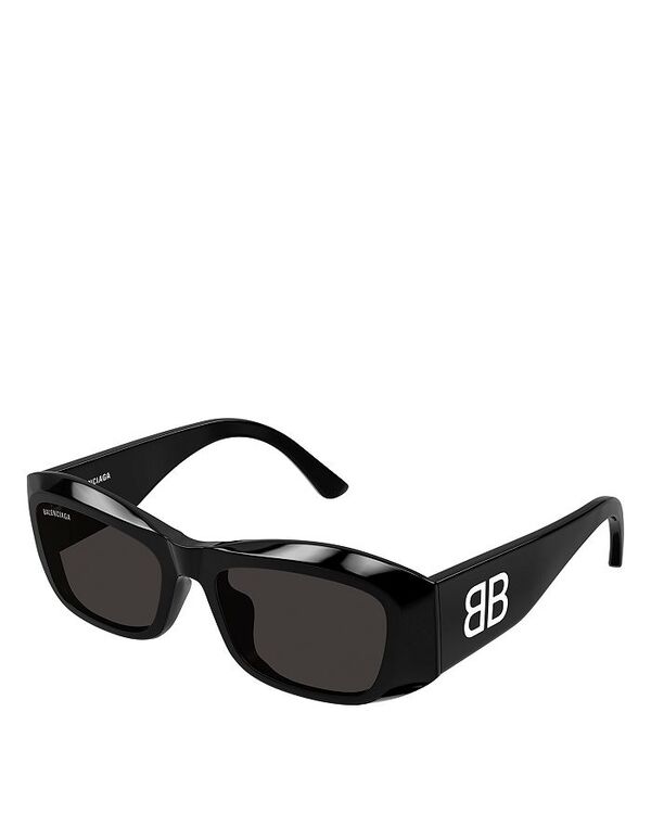 バレンシアガ レディース アクセサリー サングラス・アイウェア Balenciaga Square Sunglasses 54mm Black ブラック