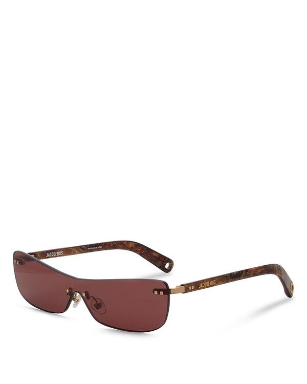 ジャクエムス レディース アクセサリー サングラス・アイウェア JACQUEMUS Mirada Cat Eye Sunglasses 55mm Wood Effect/Matte Gold ゴールド