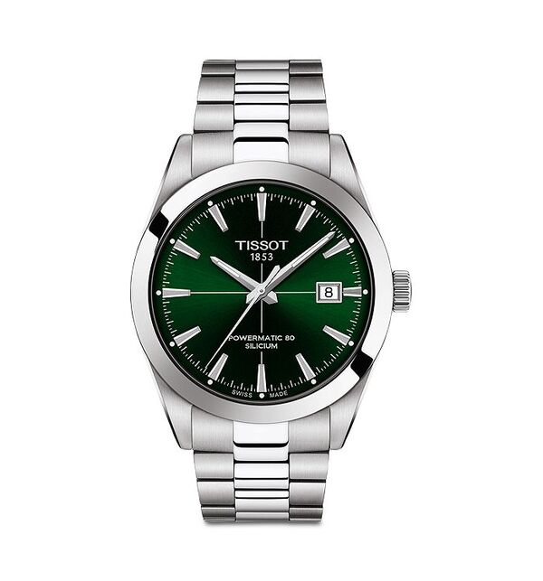 ティソット レディース アクセサリー 腕時計 Tissot Gentleman Powermatic 80 Watch 40mm Green/Silver グリーン