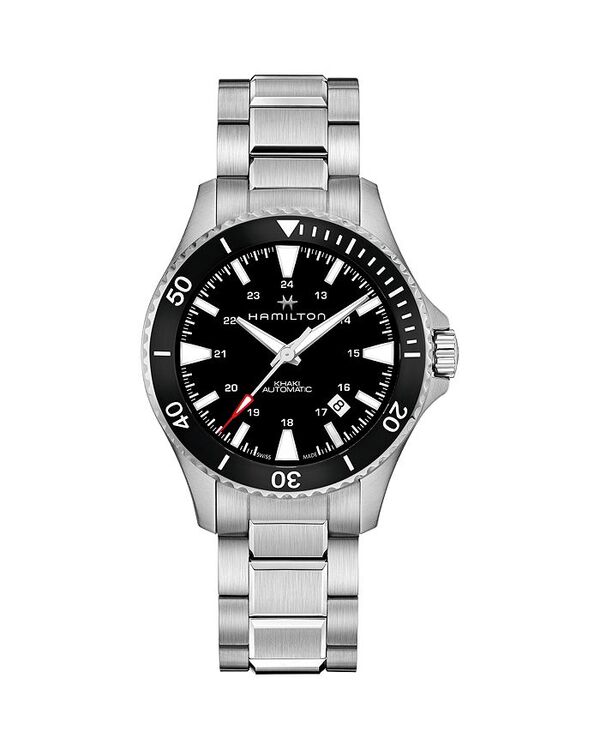 ハミルトン レディース アクセサリー 腕時計 スキューバ Hamilton Khaki Scuba Watch 40mm Black/Silver ブラック