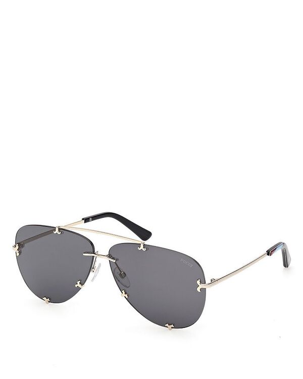 プッチ レディース アクセサリー サングラス・アイウェア Pucci Pilot Sunglasses 61mm Gold/Smoke スモーク