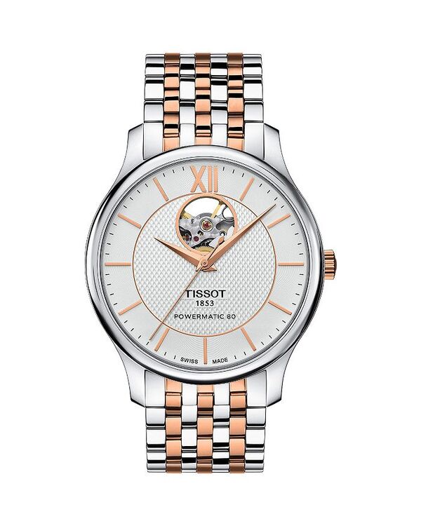 ティソット レディース アクセサリー 腕時計 Tissot Tradition Auto Watch 40mm White/Two-Tone ホワイト