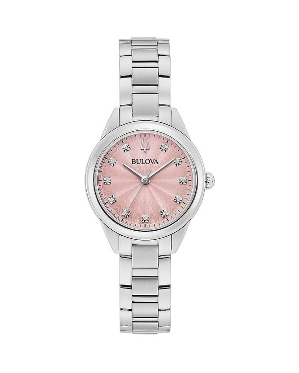 ブロバ レディース アクセサリー 腕時計 Bulova Classic Sutton Watch 28mm Pink/Silver ピンク