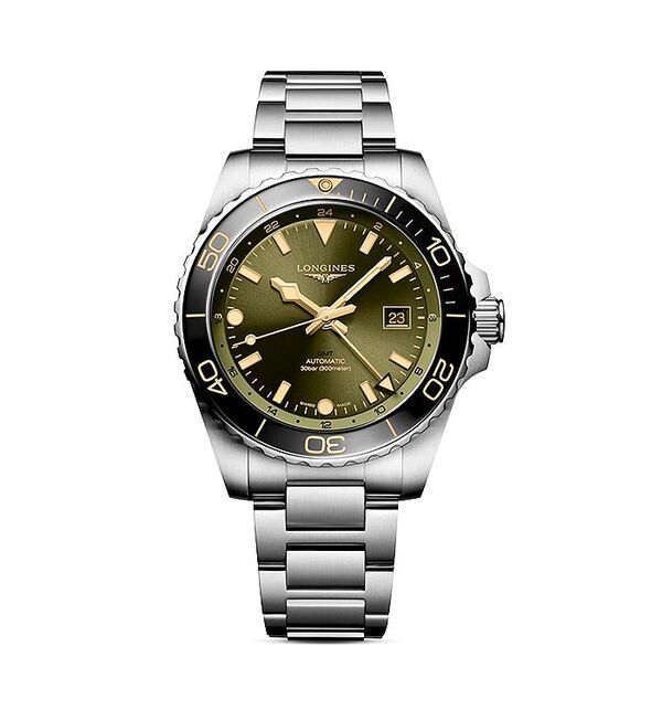 ロンジン レディース アクセサリー 腕時計 Longines HydroConquest GMT Watch 43mm Green/Silver グリーン
