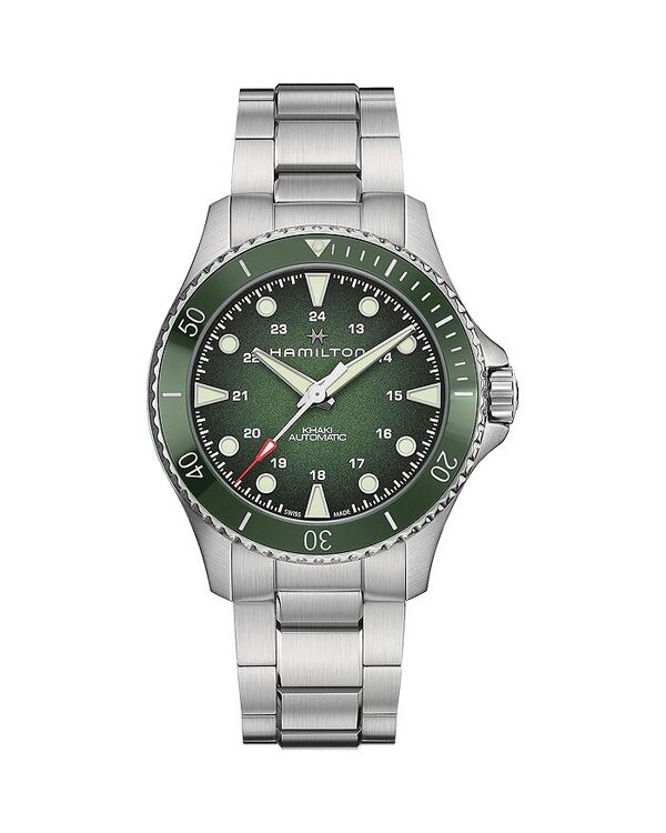 ハミルトン レディース アクセサリー 腕時計 スキューバ Hamilton Khaki Navy Scuba Watch 43mm Green/Silver グリーン