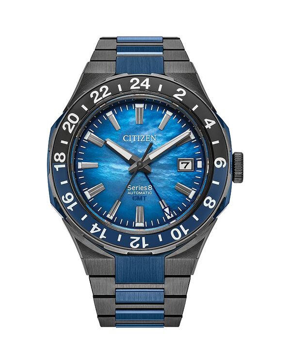 シチズン レディース アクセサリー 腕時計 Citizen Automatic Series 8 Watch 41mm Blue/Black ブラック
