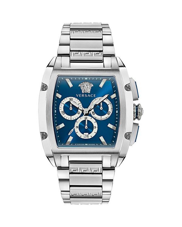 ヴェルサーチ レディース アクセサリー 腕時計 Versace Dominus Chronograph 42mm x 50mm Blue/Silver ブルー