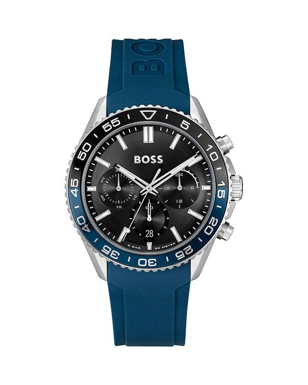 ヒューゴボス レディース アクセサリー 腕時計 BOSS Hugo Boss Runner Chronograph 44mm Black/Blue ブラック