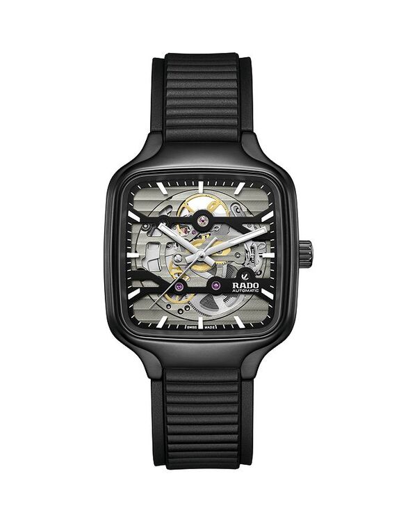 ラド レディース アクセサリー 腕時計 RADO True Square Automatic Watch 38mm Black/Black ブラック