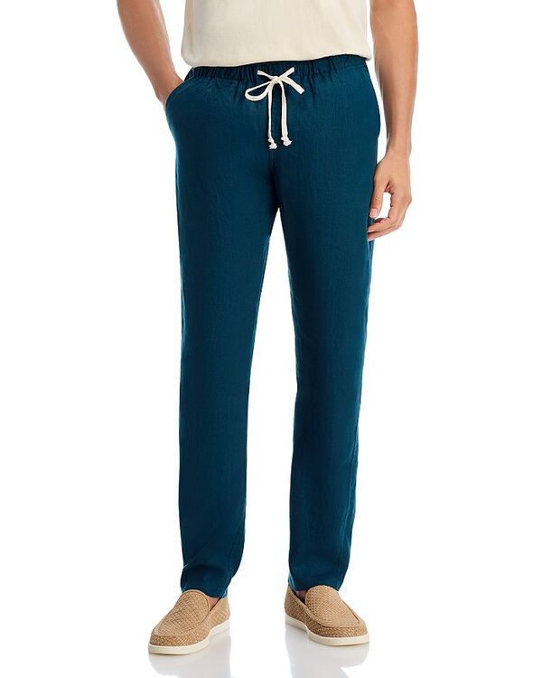 アレックスクレーン メンズ ボトムス カジュアルパンツ レギュラーフィット パンツ リネン Alex Crane Bo Linen Regular Fit Drawstring Pants Dusk