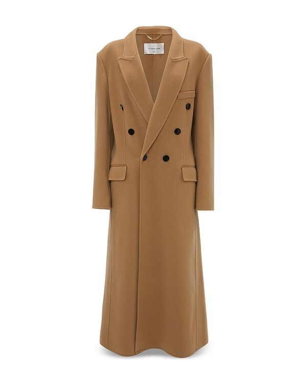 ヴィクトリア ベッカム レディース アウター 厚地の外套 Victoria Beckham Double Faced Overcoat Camel 駱駝