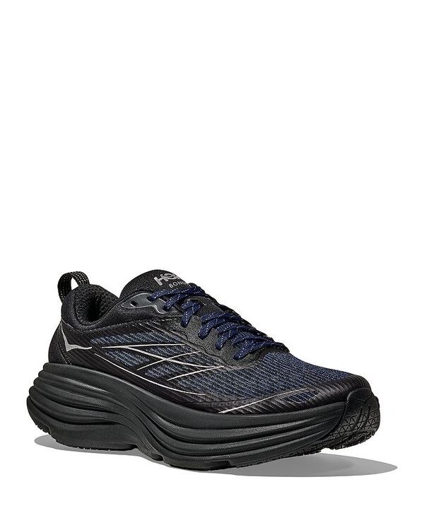 ホカオネオネ レディース シューズ スニーカー HOKA Men's Stealth/Tech Bondi 8 Caged Sneakers Midnight Blue / Black ブラック