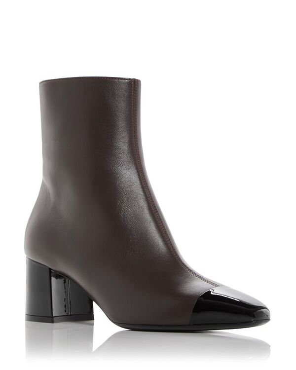 フェラガモ レディース シューズ ブーツ・レインブーツ ヒール FERRAGAMO Women's Sambi 60 Block Heel Booties T Moro|ReVida 店