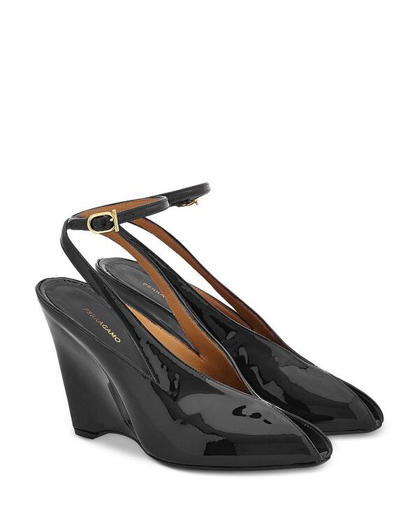 フェラガモ レディース シューズ パンプス FERRAGAMO Women\u0027s Arcadia 95 Vitellino Pumps Black 黒いこと