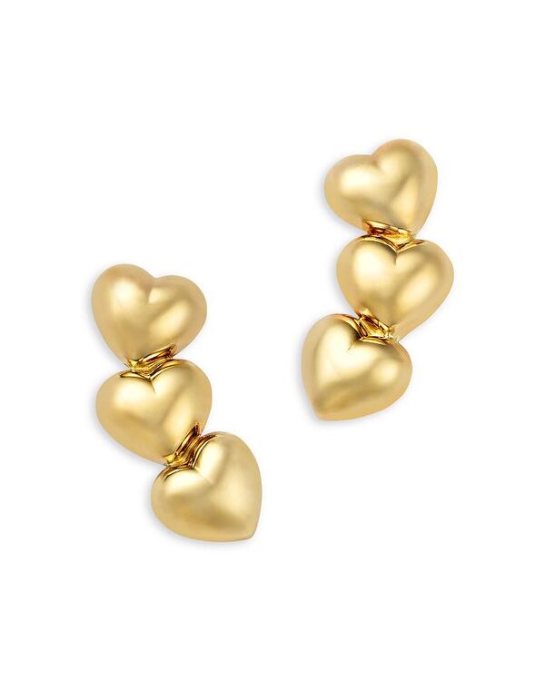 ムーン & メドウ レディース アクセサリー ピアス・イヤリング Moon & Meadow 14K Yellow Gold Heart Earrings Gold ゴールド