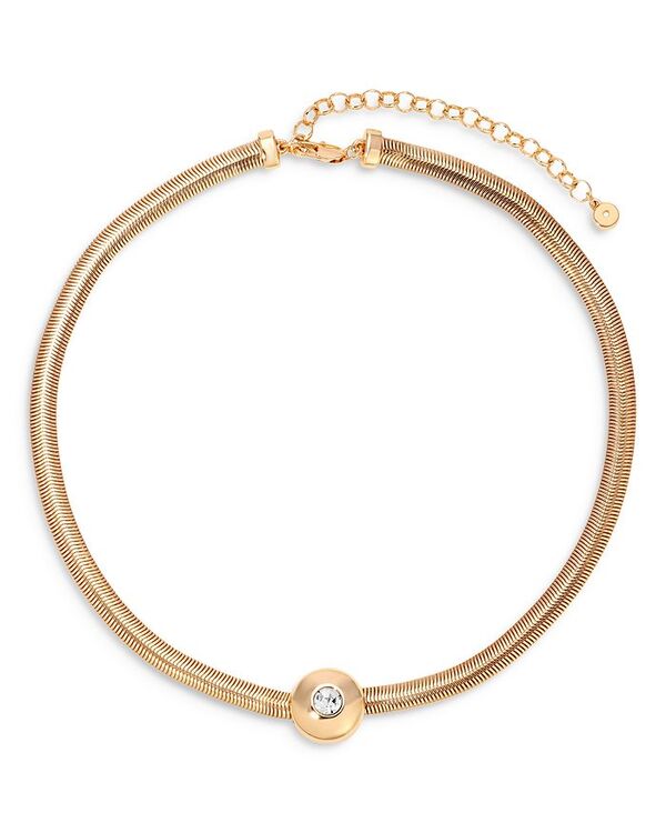 エティカ レディース アクセサリー ネックレス・チョーカー・ペンダントトップ レース Ettika Crystal Solitaire Collar Necklace 15-18\