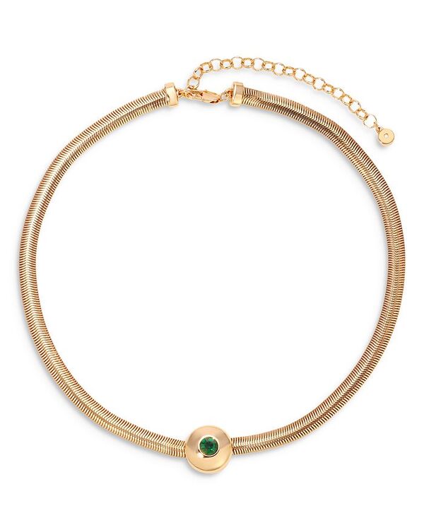 エティカ レディース アクセサリー ネックレス・チョーカー・ペンダントトップ レース Ettika Crystal Solitaire Collar Necklace 15-18\