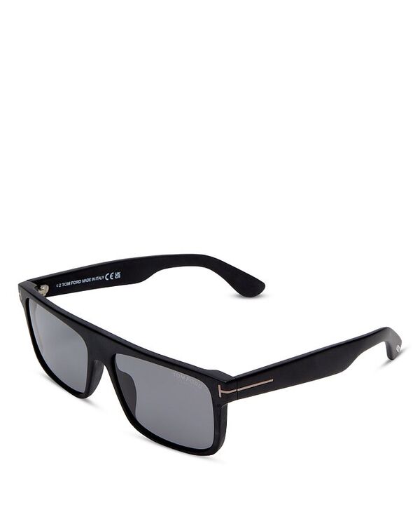 トム・ジェラルド・r・フォード レディース 付属品 サングラス・アイウェア Tom Ford Philippe Square Sunglasses 58粍 Black/Smoke 黒いこと