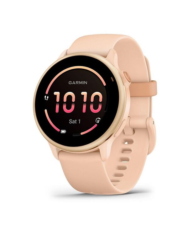 ガーミン レディース 佩び物 ウォッチ Garmin Vivoactive 6 Smartwatch Metallic Pink Dawn サクラ色