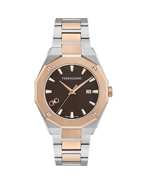 フェラガモ レディース アクセサリー 腕時計 FERRAGAMO Edge Bracelet Watch 40mm Black/Two Tone ブラック