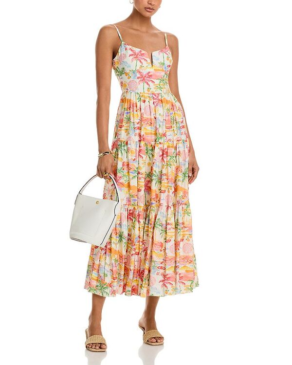 アクア レディース トップス ワンピース マキシワンピース マキシ AQUA Vacation Maxi Dress - Exclusive White Multi ホワイト