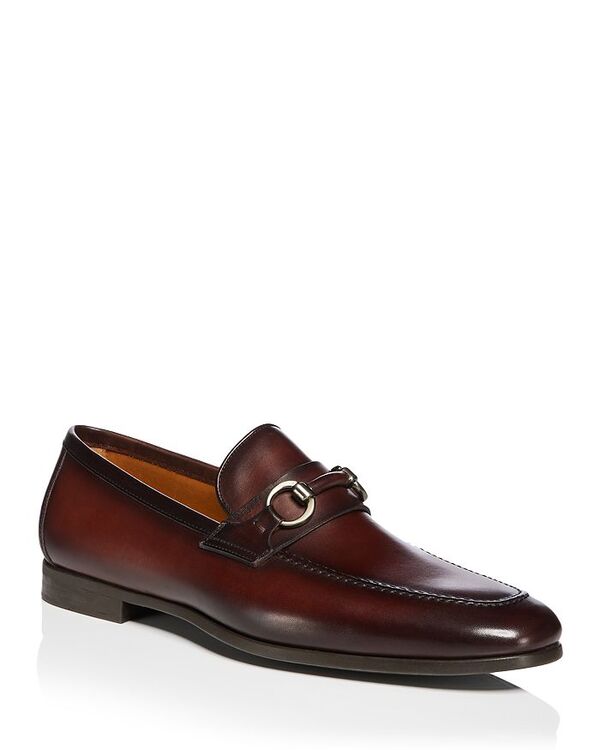 マグナーニ レディース シューズ スリッポン・ローファー 置き目毛革 Magnanni Men\u0027s Bennett II Bit Loafers - Exclusive Brown 赤銅色