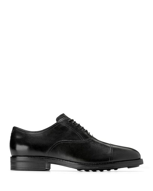 電話を掛けるハーン レディース シューズ 御召しものシューズ オックスフォード 衣装 鳥打ち帽 Cole Haan Men\u0027s Ledley Grand Cap Toe Oxford Dress Shoes Black Blac 黒いこと