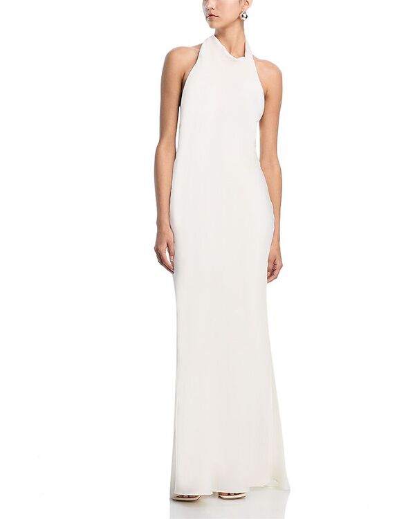 シムカイ レディース トップス ワンピース ドレープ SIMKHAI Reannon Draped Gown Ivory アイボリー｜ReVida 店