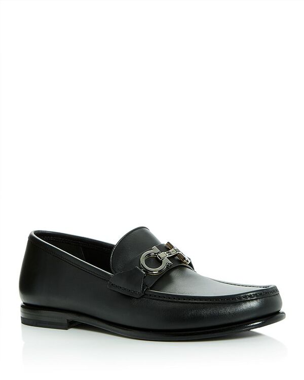 フェラガモ レディース シューズ スリッポン・ローファー 置き目毛皮 FERRAGAMO Men\u0027s Gancini Loafers Nero