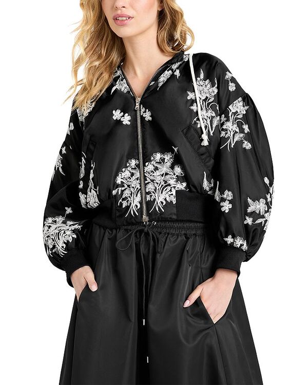 サンク セプト レディース アウター ジャケット・ブルゾン ジャケット Cinq Sept Wildflower Whimsy Ollie Jacket Black/ Ivory アイボリー｜ReVida 店