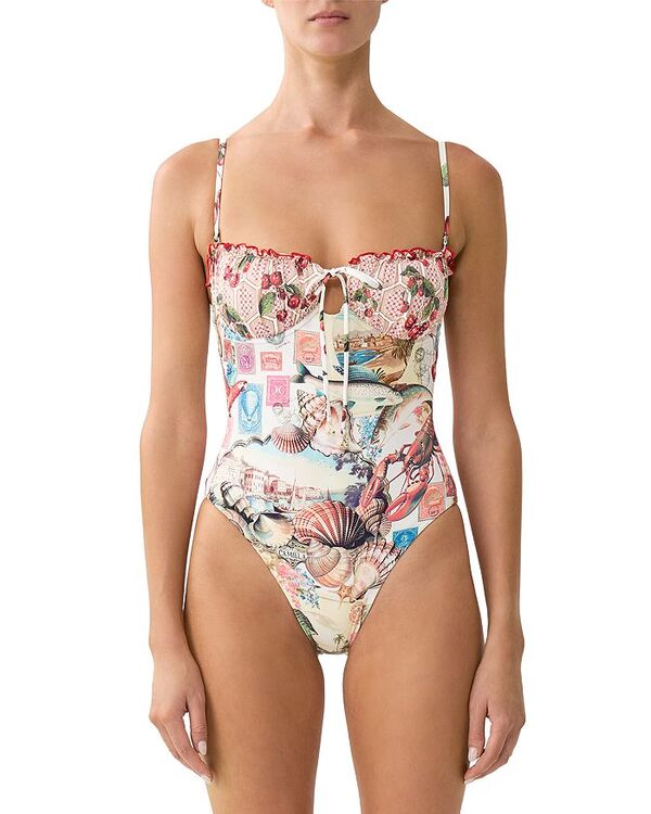 キャミラ レディース 海水着 上下書き割り ギャザー Camilla Ruched Underwire One Piece Swimsuit Notes From The Road