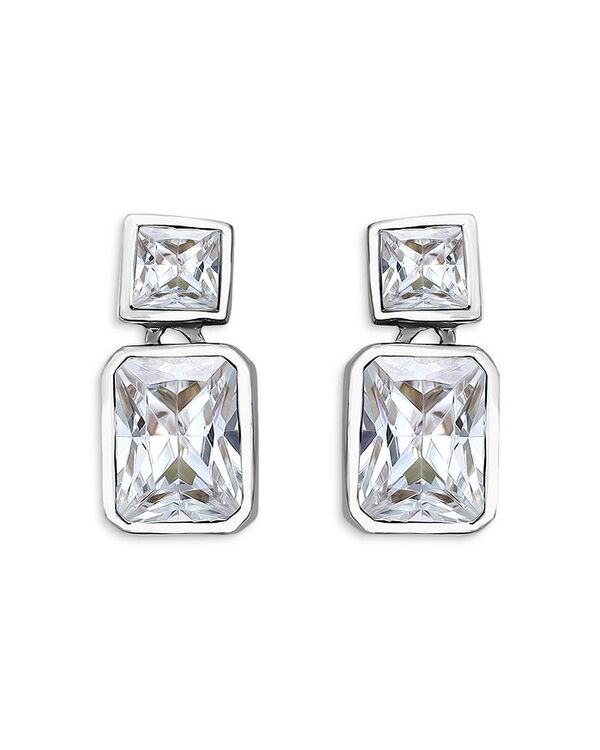 アクア レディース アクセサリー ピアス・イヤリング AQUA Cubic Zirconia Drop Earrings in Sterling Silver or 18K Yellow Gold Plated Sterling Silver 0.6\