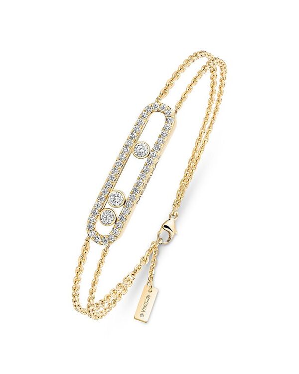 メシカ レディース アクセサリー ブレスレット・バングル・アンクレット Messika Diamond Move Pav Bracelet in 18K Gold 0.65 tcw Gold ゴールド