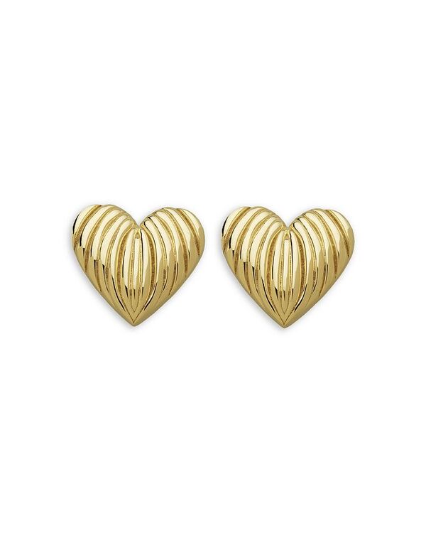 ジェニファーズーナー レディース アクセサリー ピアス・イヤリング Jennifer Zeuner Luba Textured Heart Stud Earrings Gold ゴールド
