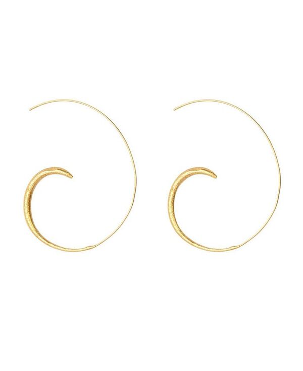 オットマンハンズ レディース アクセサリー ピアス・イヤリング Ottoman Hands Aegina Pull Through Hoop Earrings Gold ゴールド
