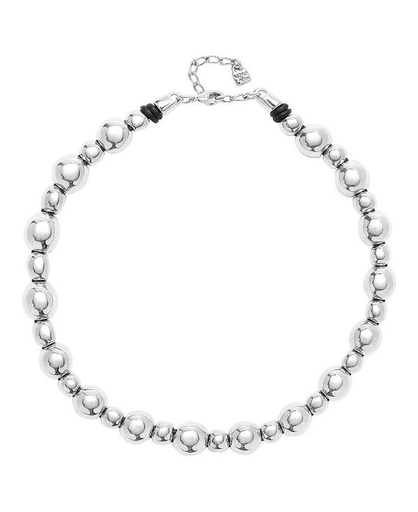 ウノデ 50 レディース アクセサリー ネックレス・チョーカー・ペンダントトップ レース UNOde50 Polished Bead Necklace Silver シルバー|ReVida 店