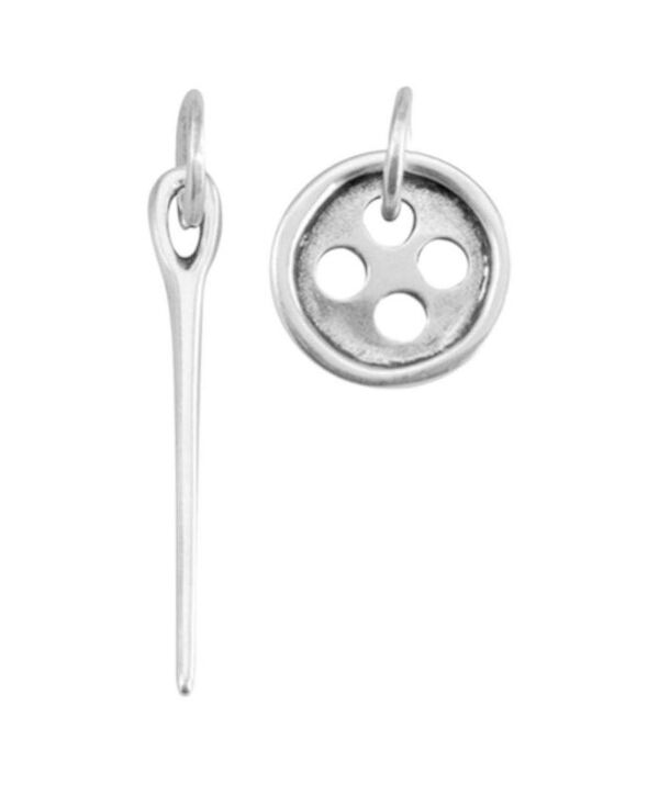ウノデ 50 レディース アクセサリー ピアス・イヤリング UNOde50 Button & Needle Earrings Silver シルバー